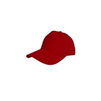 Acc 5 Panel Heavy Brushed Cotton Cap Red