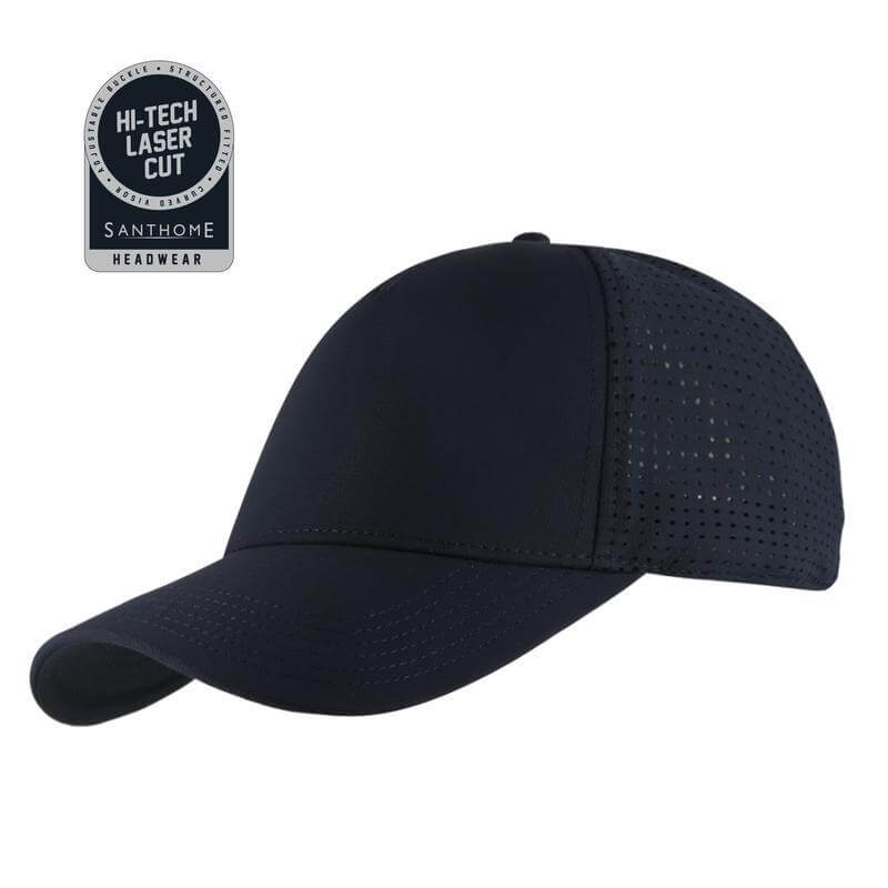 Ace Santhome 5 Panel Dryncool® Sports Cap Navy Blue