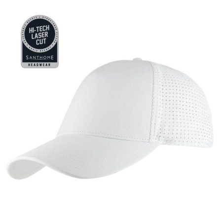 Ace Santhome 5 Panel Dryncool® Sports Cap White
