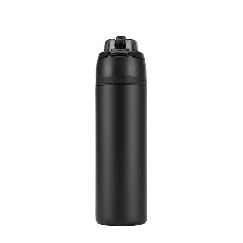 Aero Sip Hans Larsen Recycled Stainless Steel Bottle With Dual Sip Lid Black 1