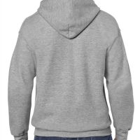 Artik Santhome Hoodie Without Zipper Grey Back