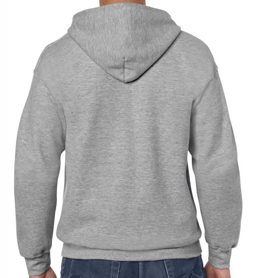 Artik Santhome Hoodie Without Zipper Grey Back