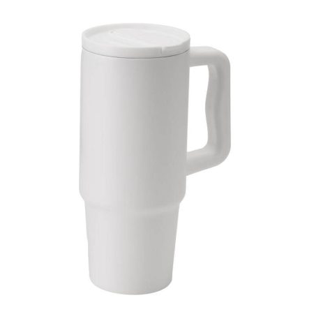 Bern 2.0 Hans Larsen Recycled Stainless Steel Tumbler With Straw Lid White