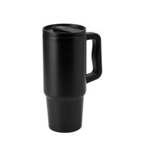 Bern 2.0 Hans Larsen Recycled Stainless Steel Tumbler With Straw Lid Black 1