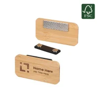 Cesa Fsc Certified Sustainable Bamboo Name Badge With Magnet