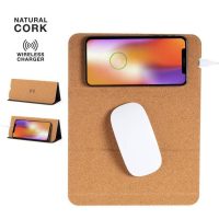 Debno Giftology Cork Mouse Pad With 15w Wireless Charger