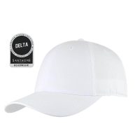 Delta Santhome® Dryncool® Performance Stretch Fitted Cap White