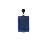 Koln Santhome Id Cardholder With Reel Badge Navy Blue 2