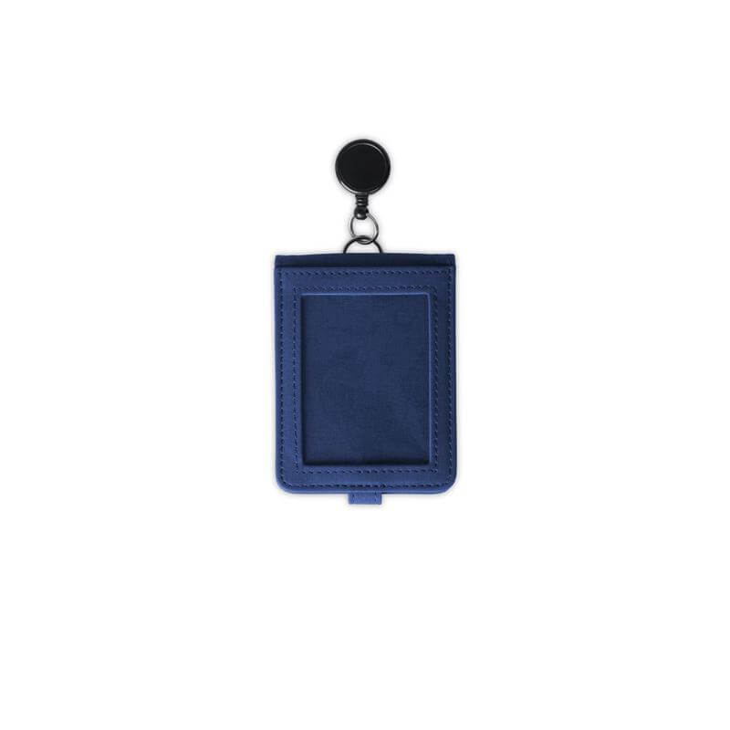 Koln Santhome Id Cardholder With Reel Badge Navy Blue 2