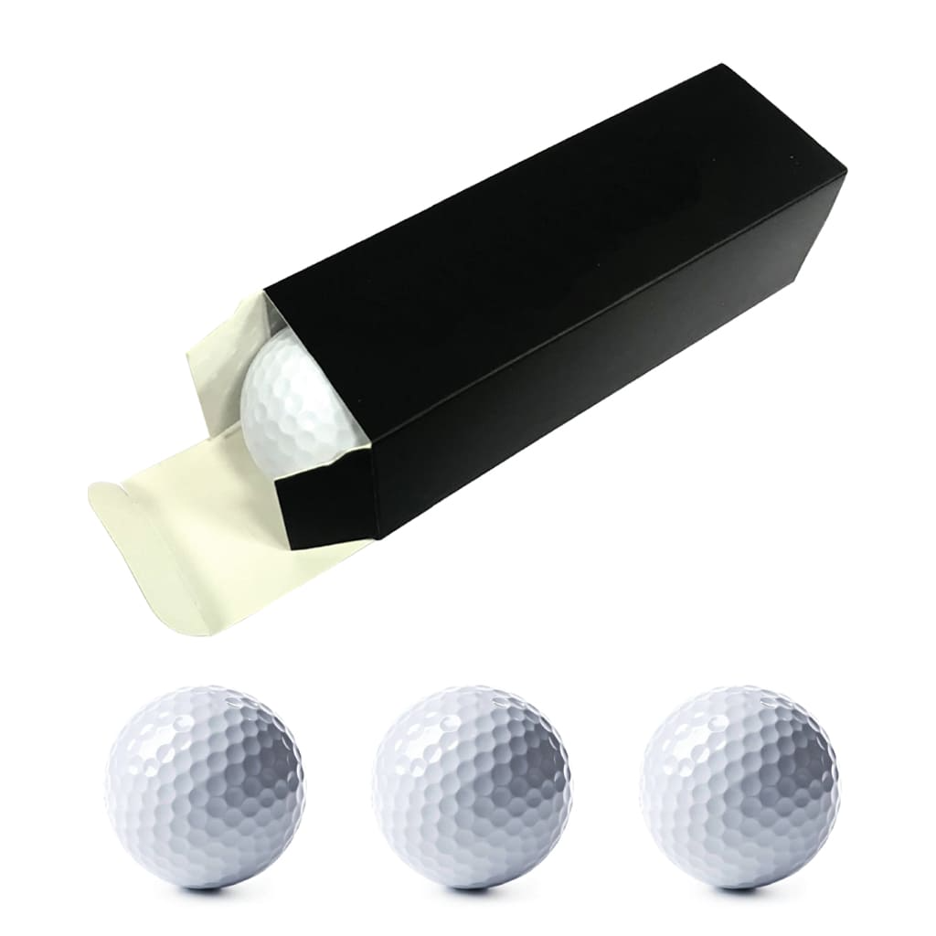 Odder 2 Layers White Golf Ball (set Of 3 With Box)