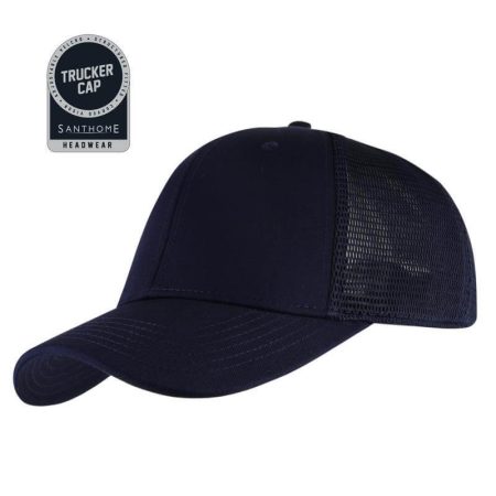 Swift Santhome 6 Panel Trucker Cap Navy Blue
