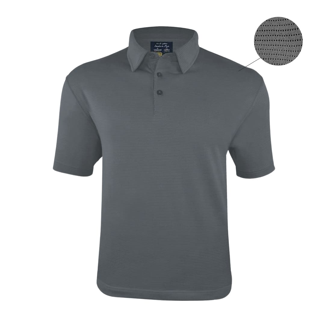 Sandies & Putt Santhome Men's Golf Polo With Uv Protection Dark Grey