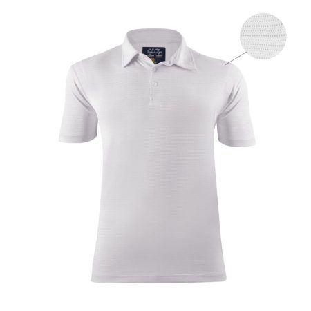 Sandies & Putt Santhome Men's Golf Polo With Uv Protection White