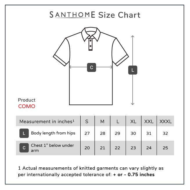 Santhome Como Premium Texture Knit Polo Shirt 5