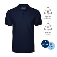 Santhome Pro Earth (mens) The Fully Recycled Polo Shirt Navy Blue