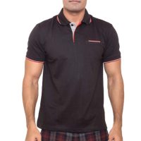 Tropikana Santhome Dryncool Polo Shirt With Uv Protection Black