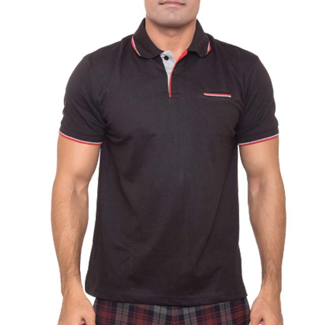 Tropikana Santhome Dryncool Polo Shirt With Uv Protection Black