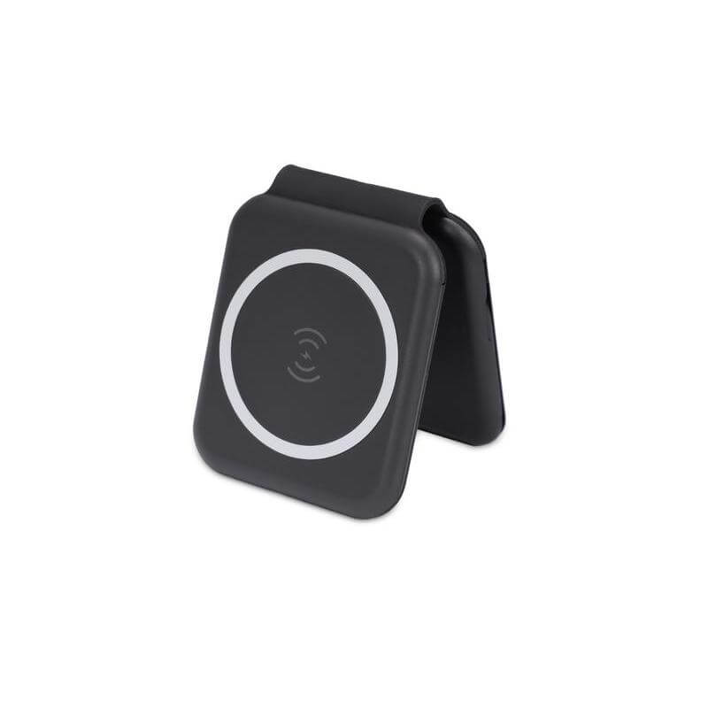 Turin @memorii Foldable 2 In 1 Wireless Charger And Multicable Set Black 2