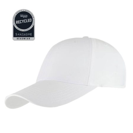 Ultra Santhome Rpet 6 Panel Dryncool® Sport Cap White