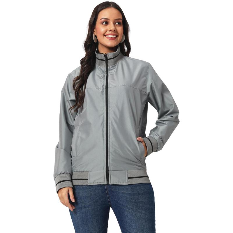 Varsity Santhome Men & Women Lightweight Reversible Bomber Jacket 5