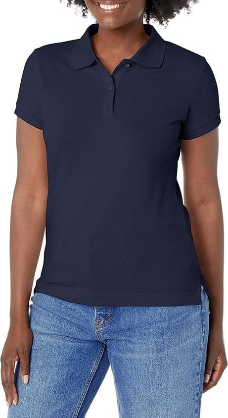 Wbdnc Santhome Women's Polo Shirt With Uv Protection Navy Blue